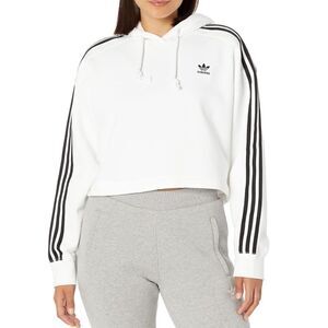 adidas Originals womens‎ Adicolor Classics Cropped Hoodie Hooded Sweatshirt C15